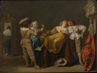 Eine Gruppe von Feiernden